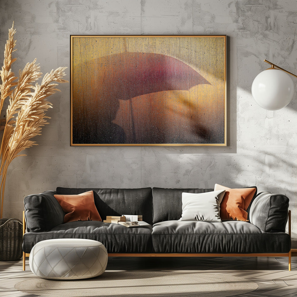 Metallic Wall in rain | Poster