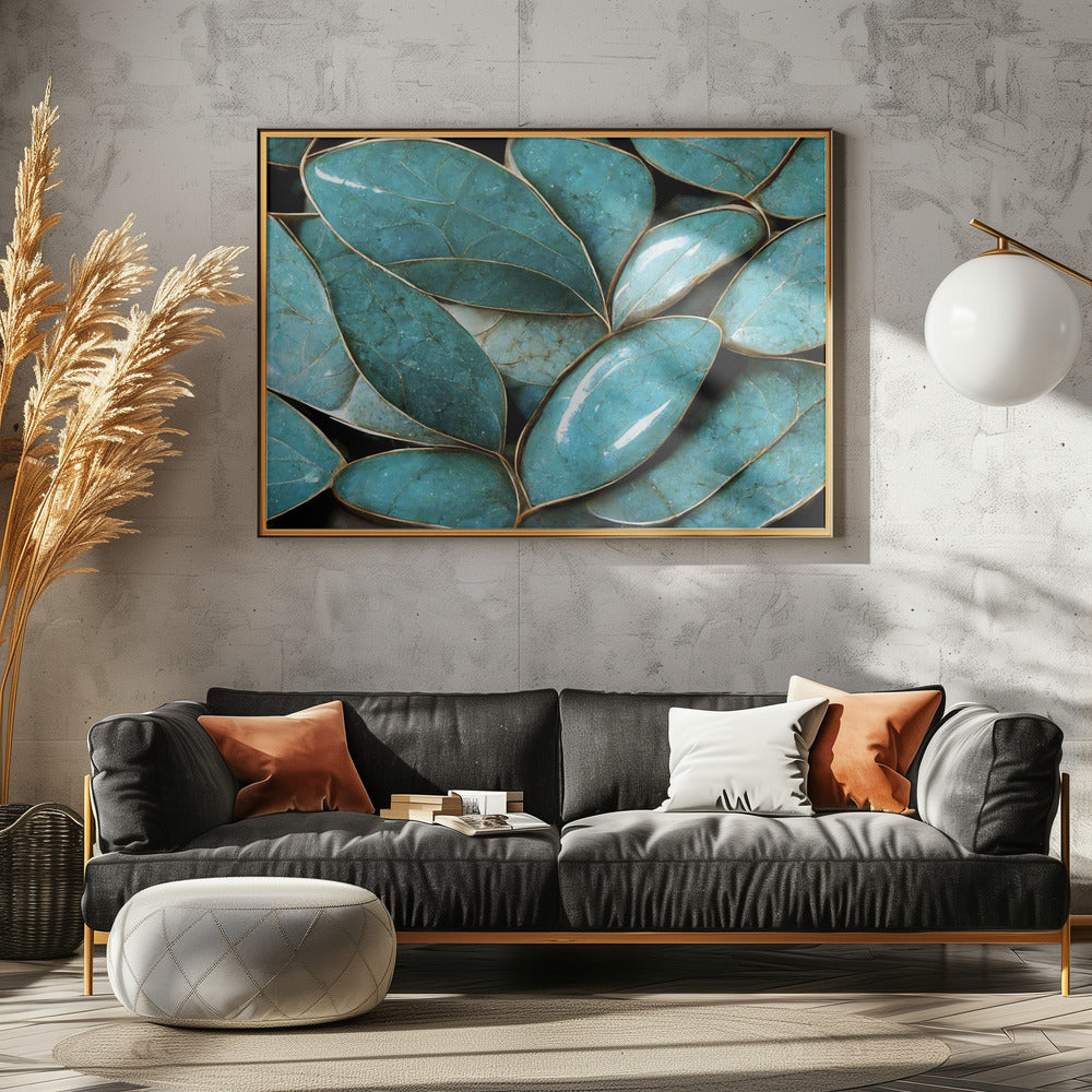 Glinsterende bladeren | Canvas
