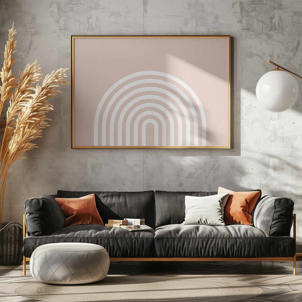 Perzik Regenboog | Canvas