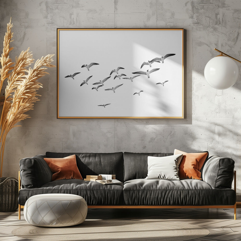 Vliegende vogels | Canvas