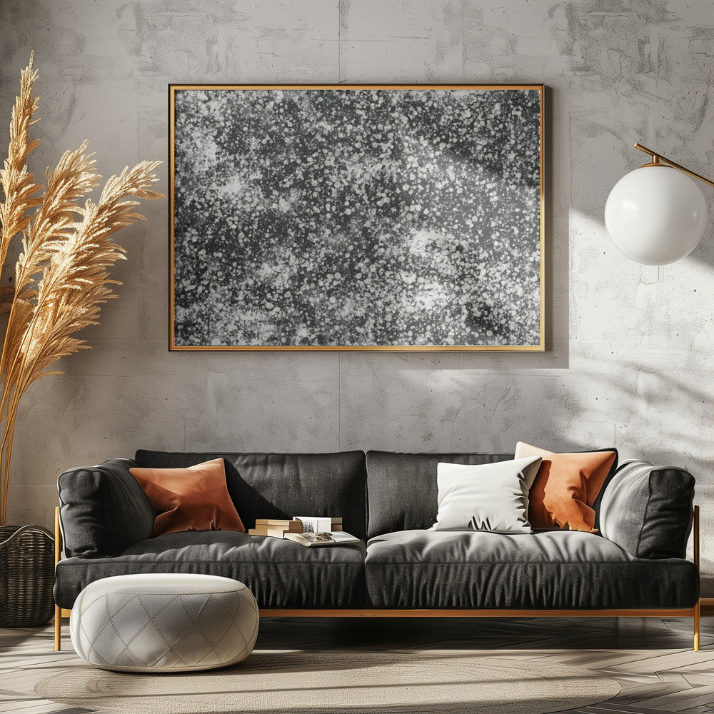 Monochroom spetterpatroon | Canvas