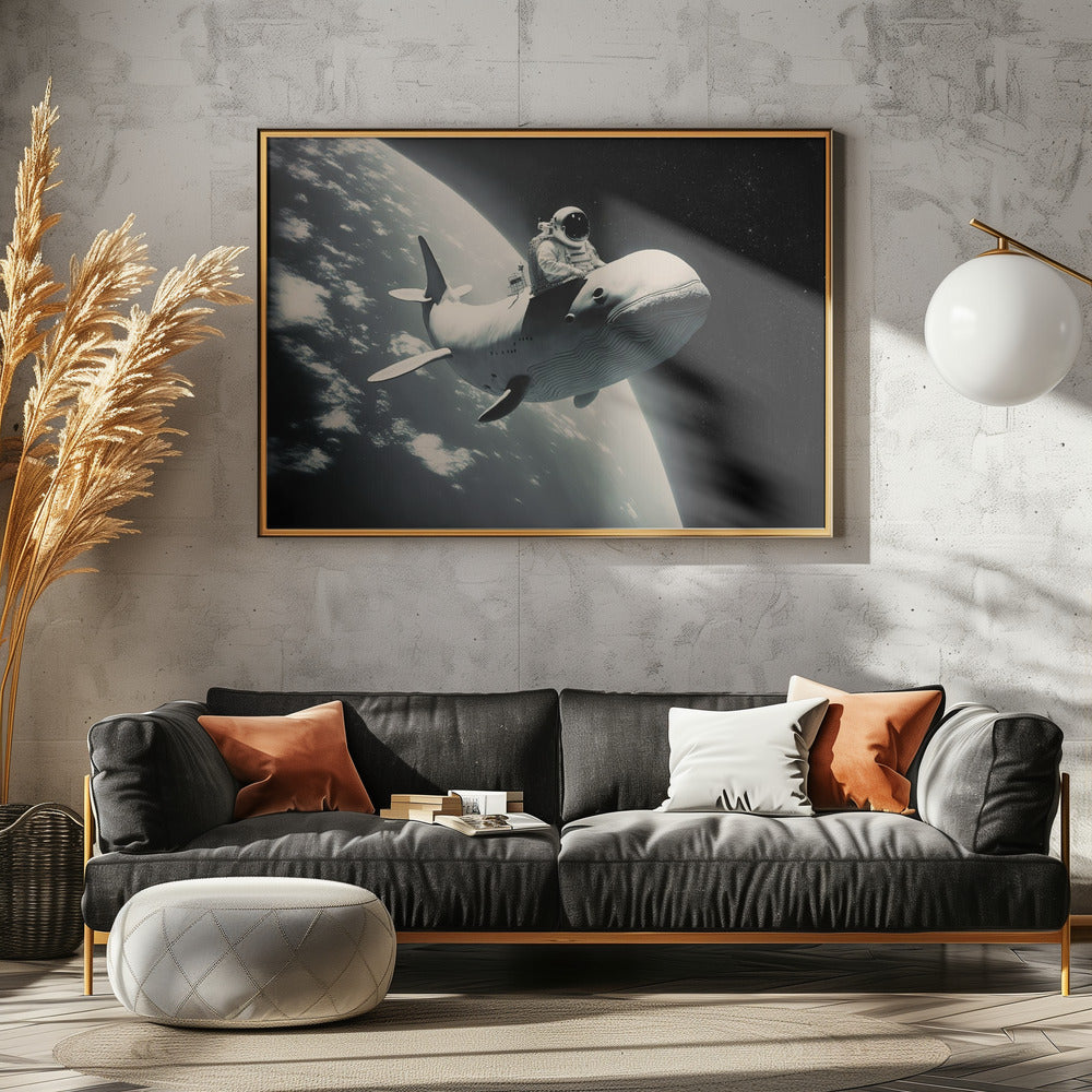 Kosmische walvistocht | Canvas
