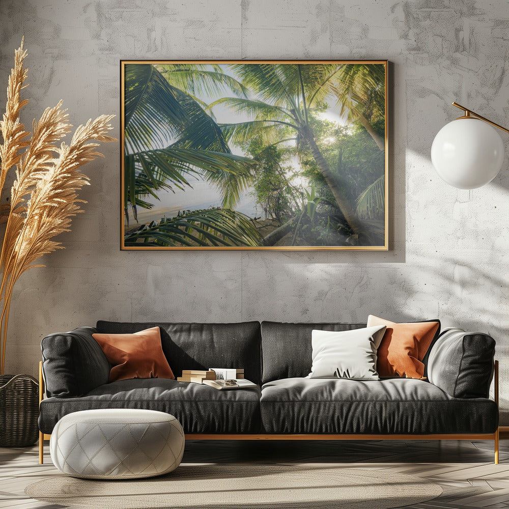 Verbergen onder Palmen | Poster
