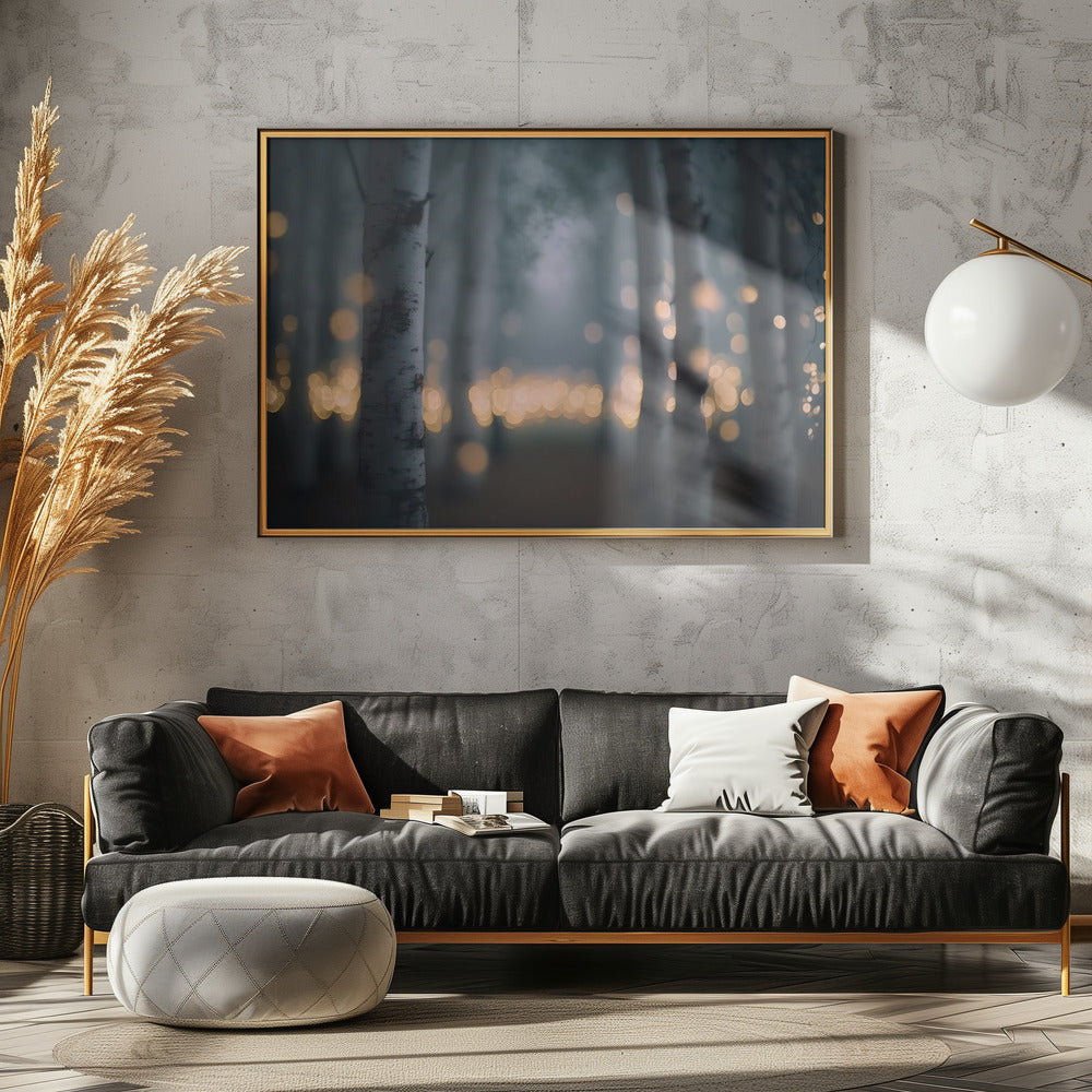 Betoverd Gloeiend Bos | Poster