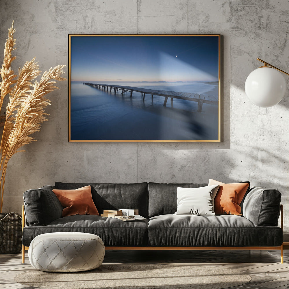 Blauwe steiger | Poster