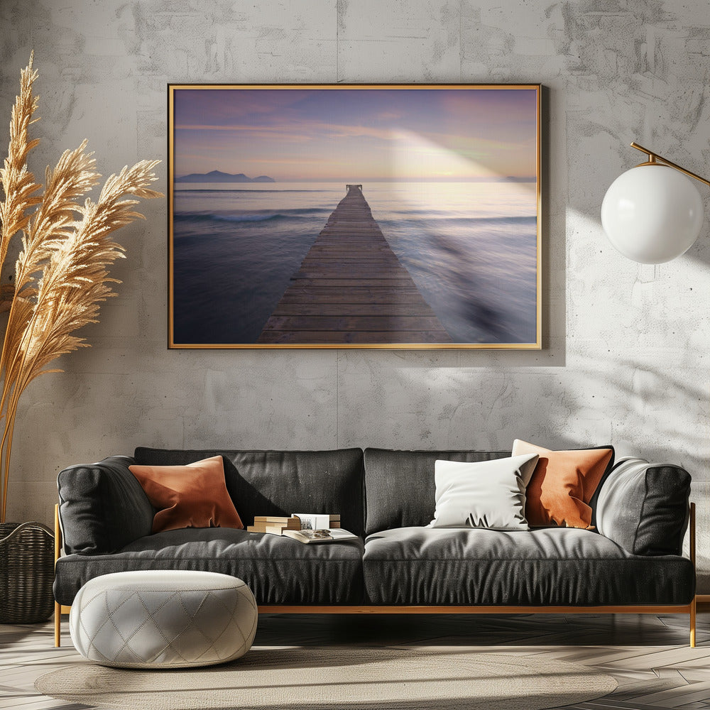 Paarse steiger | Canvas