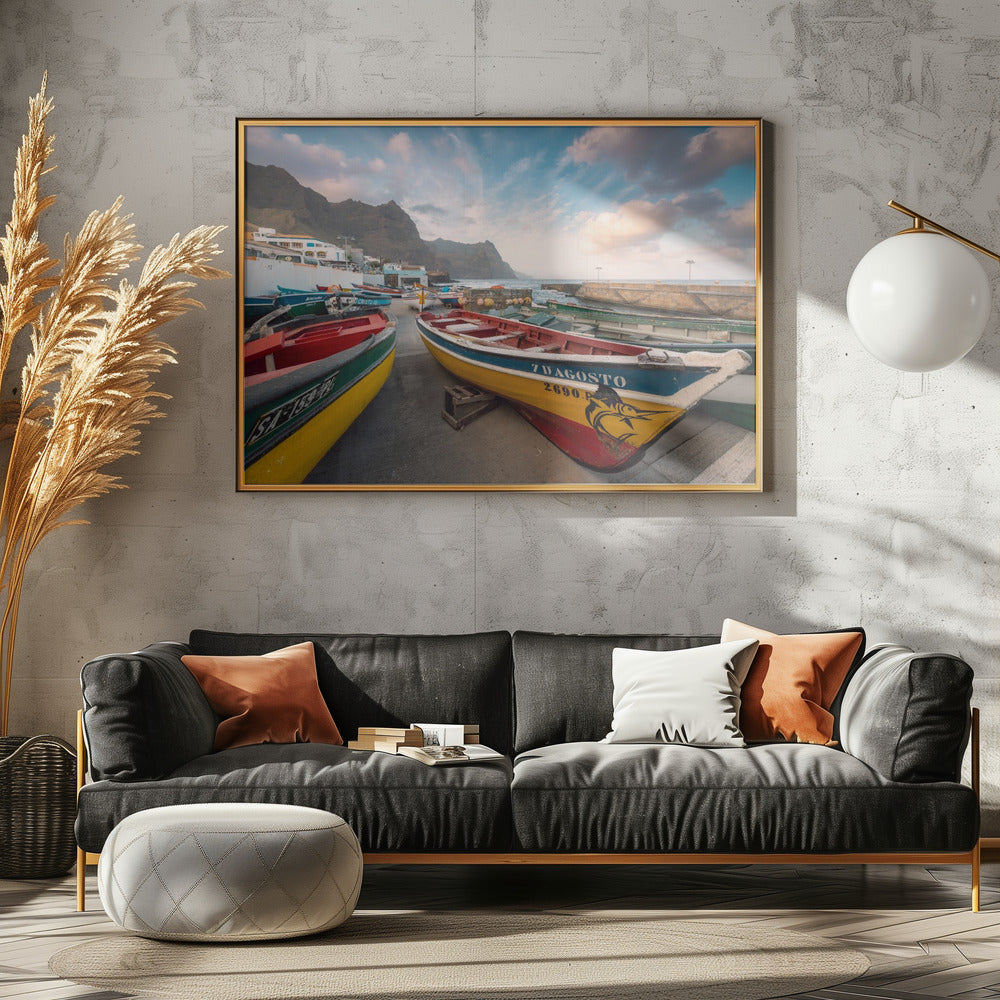 Gekleurde boten | Canvas