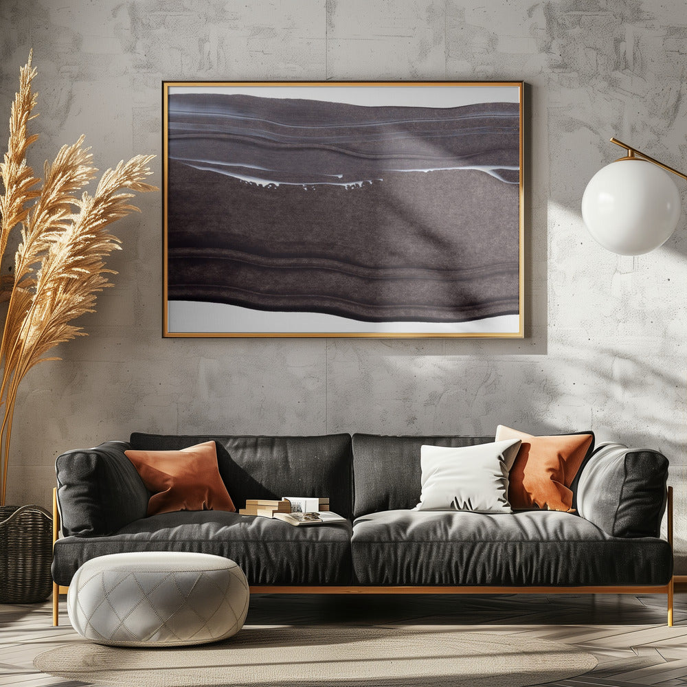 Wavy Lines With A Serene Monochrome Palette | Canvas
