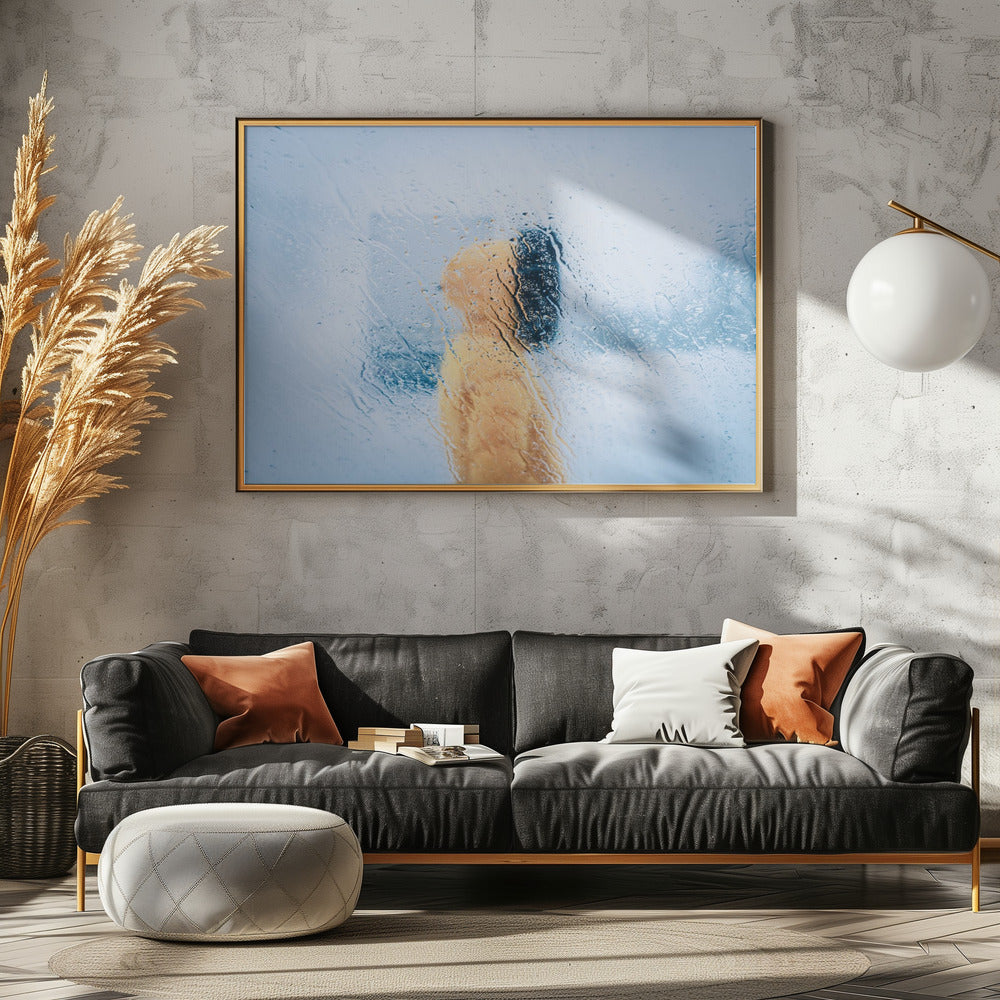 Vast op de weg | Canvas