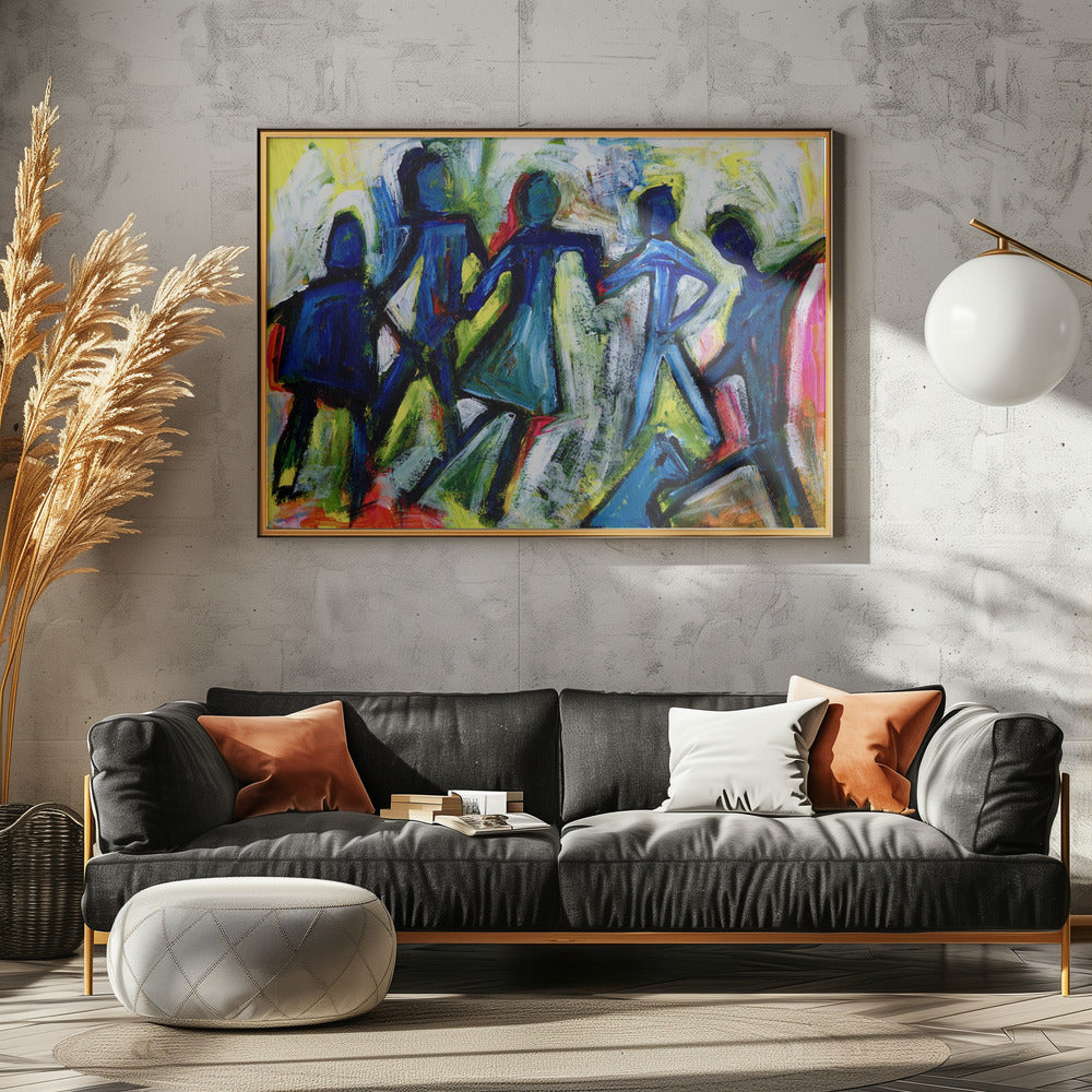 Vrolijke mensen | Canvas