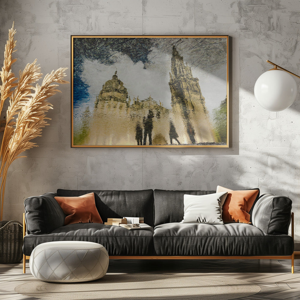 Weerspiegeling in de kathedraal van Toledo | Poster