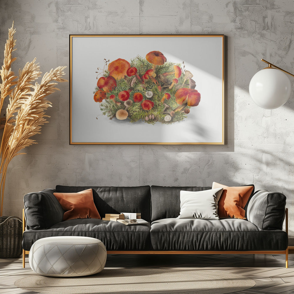 Studie van paddenstoelen (1880) Horizontaal | Canvas