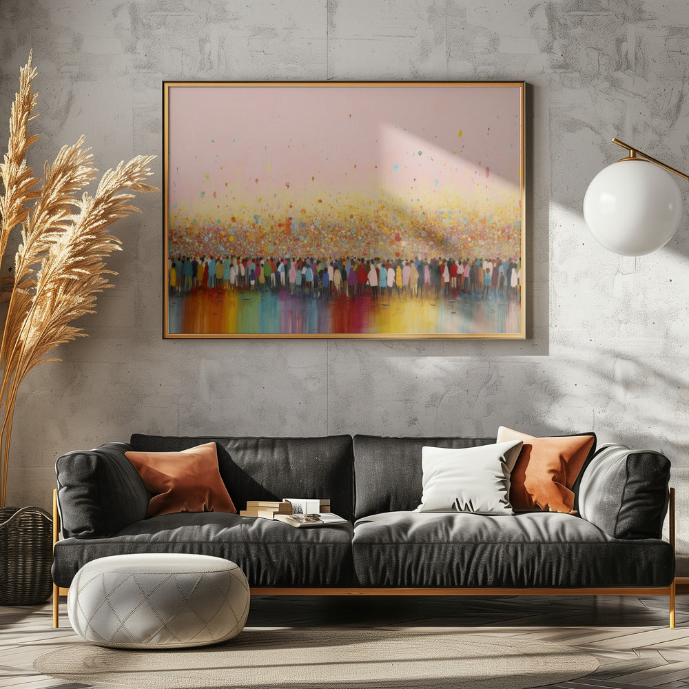 Vibrant Gathering | Canvas