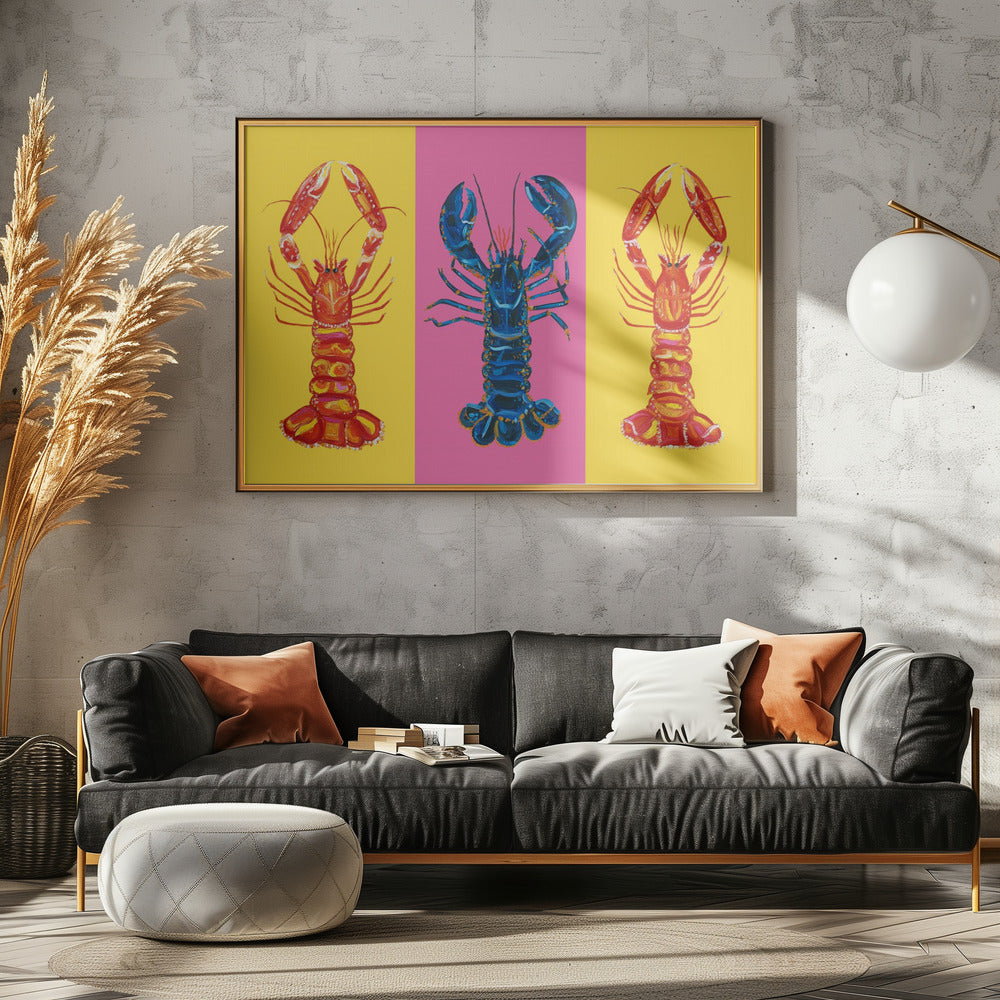 Kreeft Langoustines Pop Art 2 | Canvas