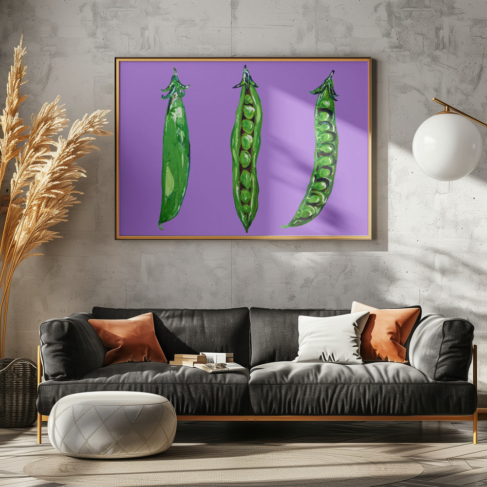 Erwten in een peul | Canvas