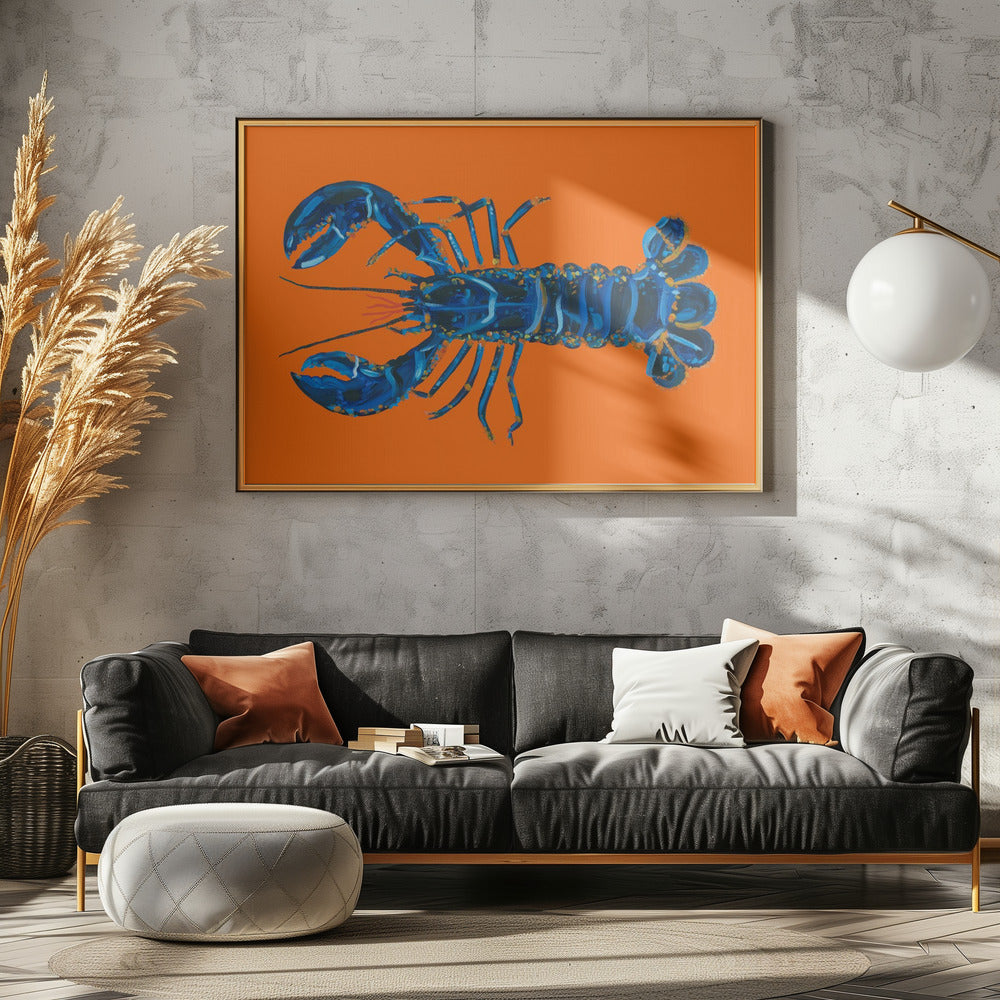 Kreeft op sinaasappel | Canvas