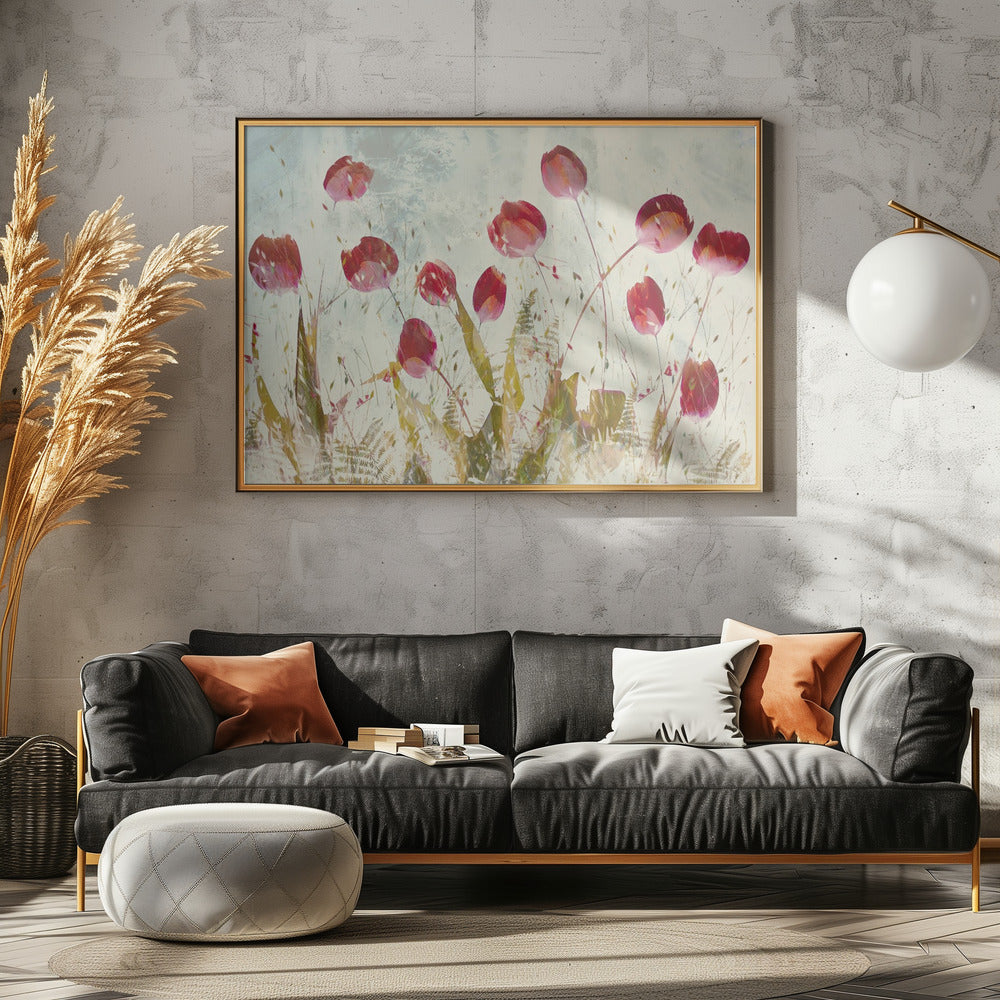 Vrolijke tulpen | Canvas