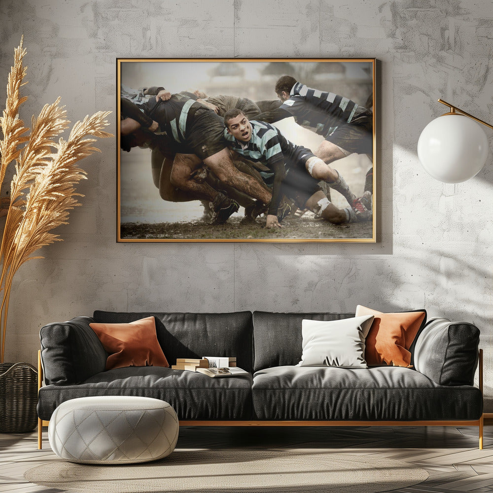 Rugby in de oude stijl | Canvas