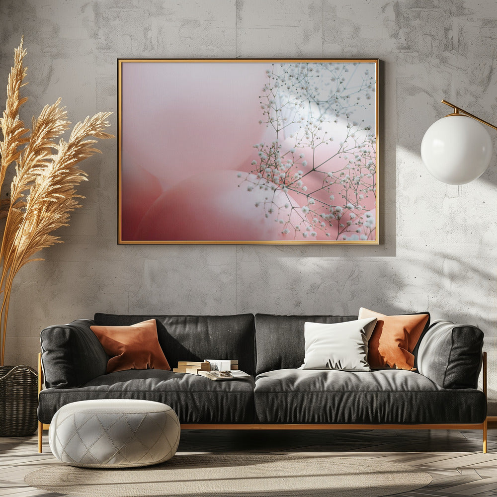 Bloemen en ballonnen | Canvas