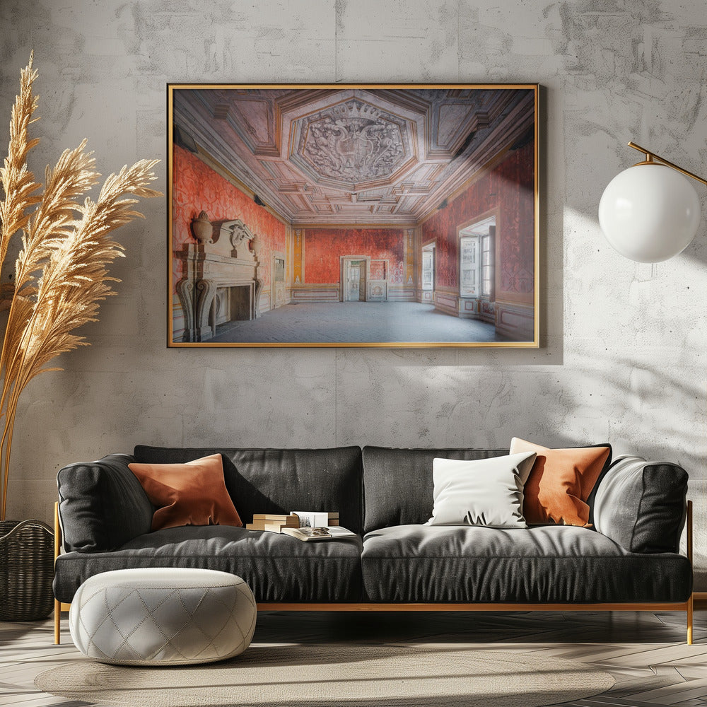 Verlaten Rode Kamer | Canvas