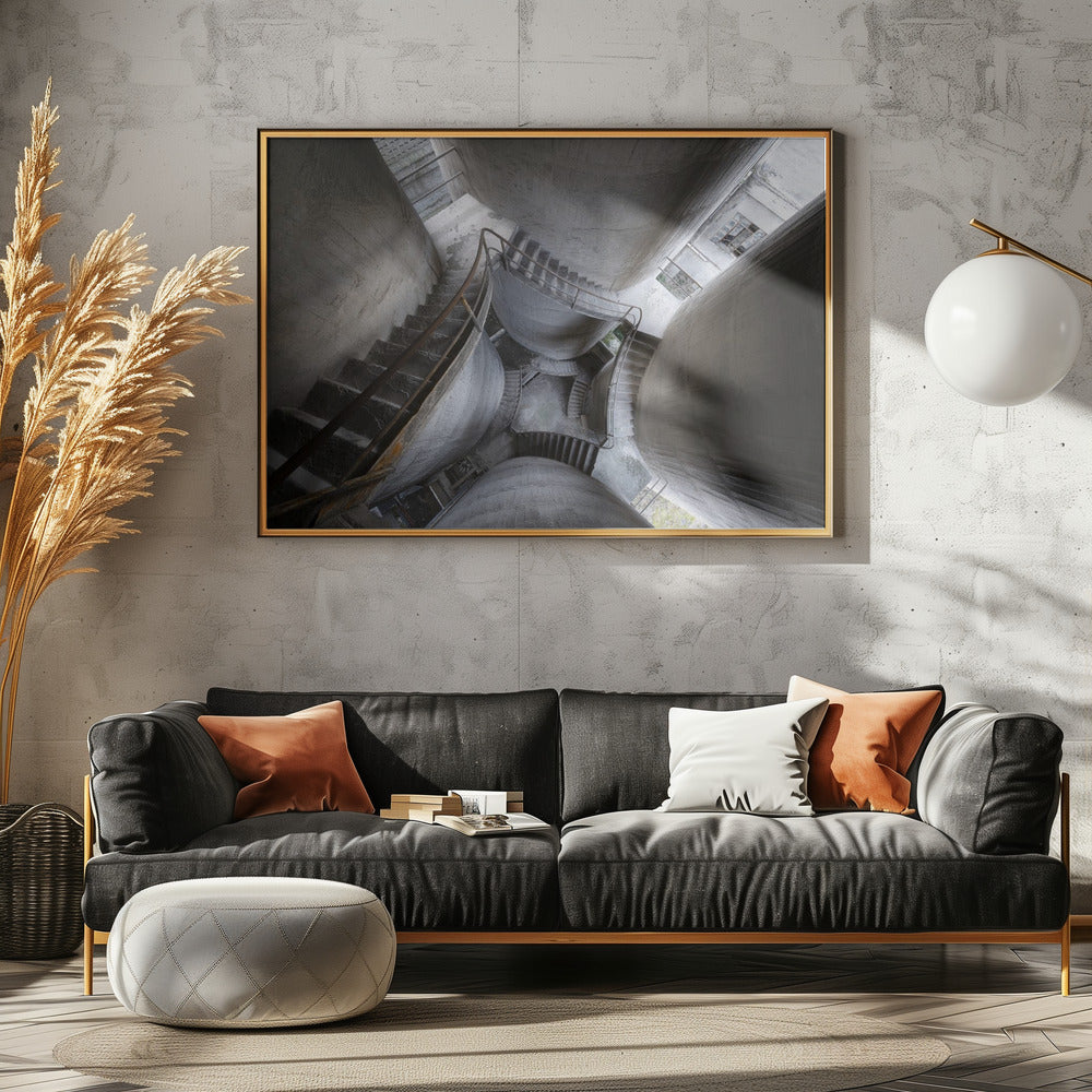Betonnen pilaren | Canvas