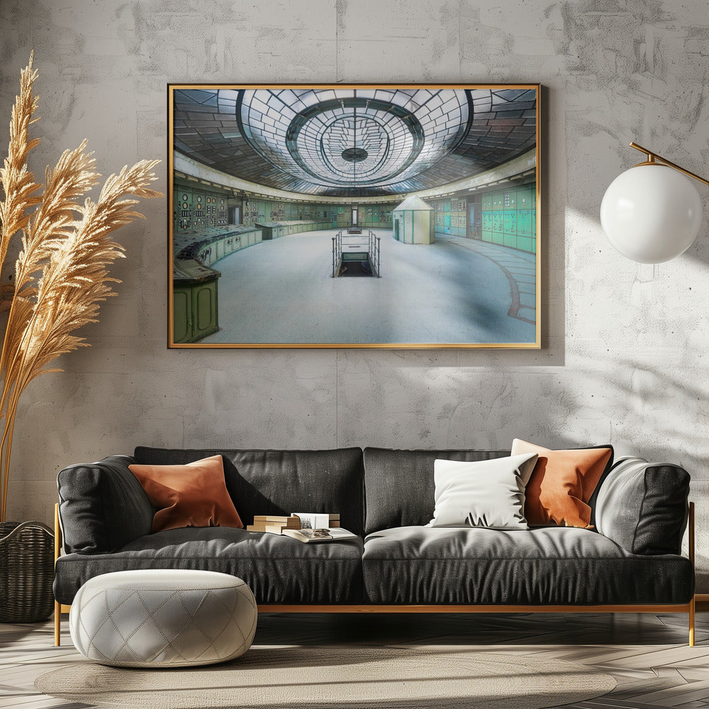 Verlaten Art Deco Controlekamer | Canvas