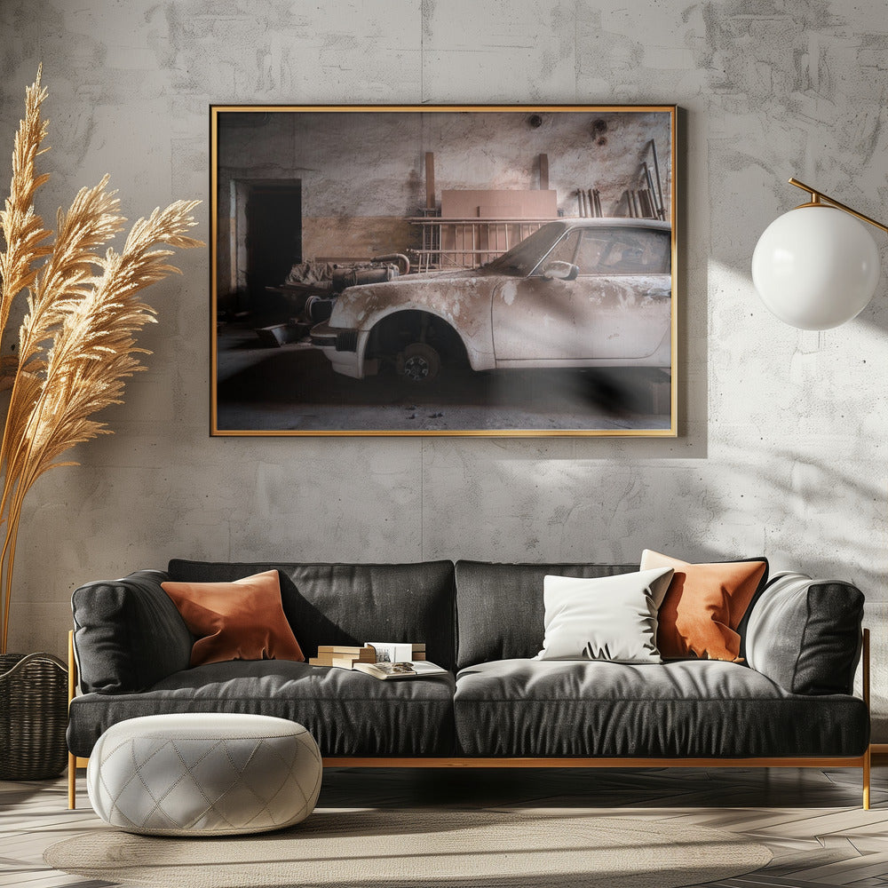Stoffige Porsche | Poster