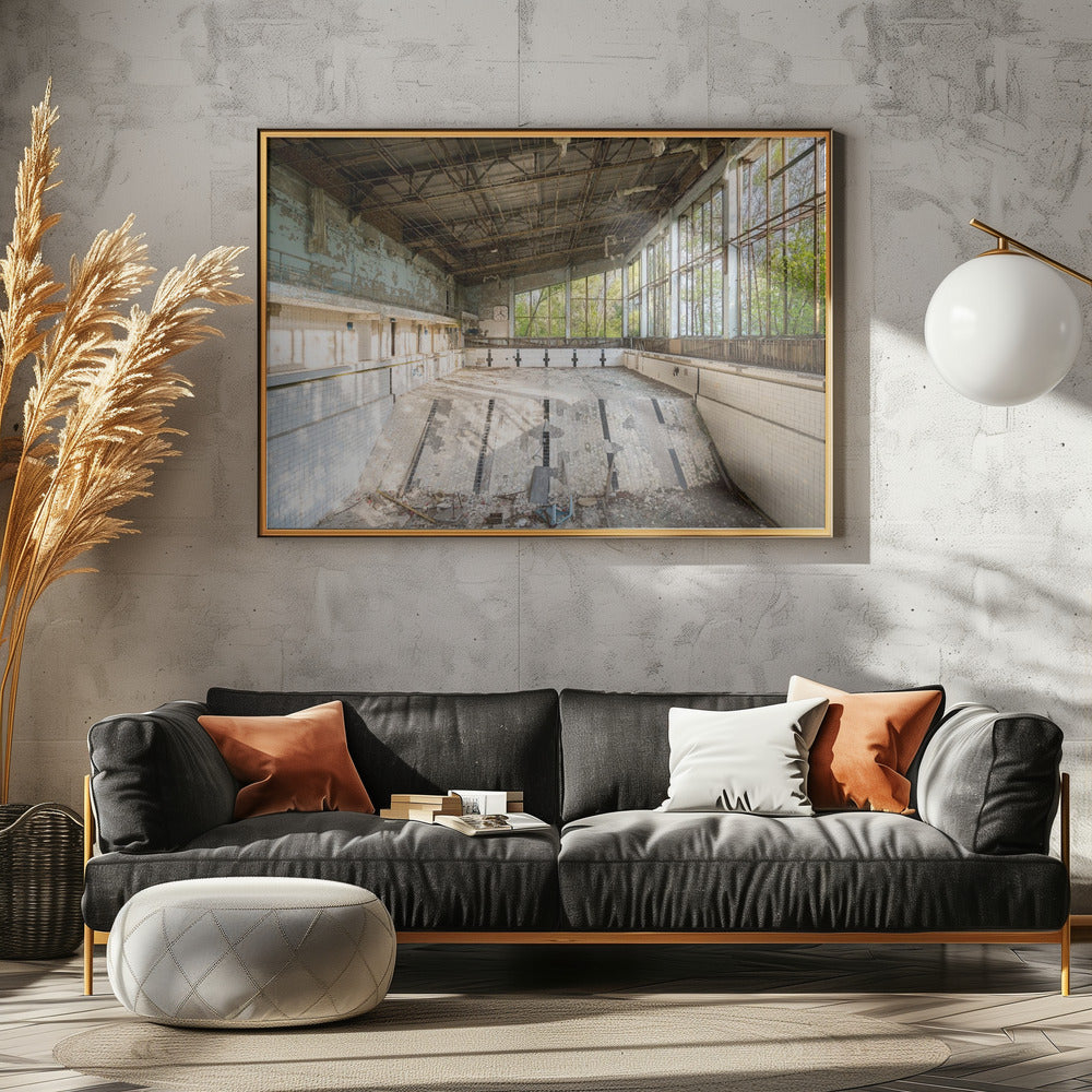 Zwembad in Tsjernobyl | Canvas