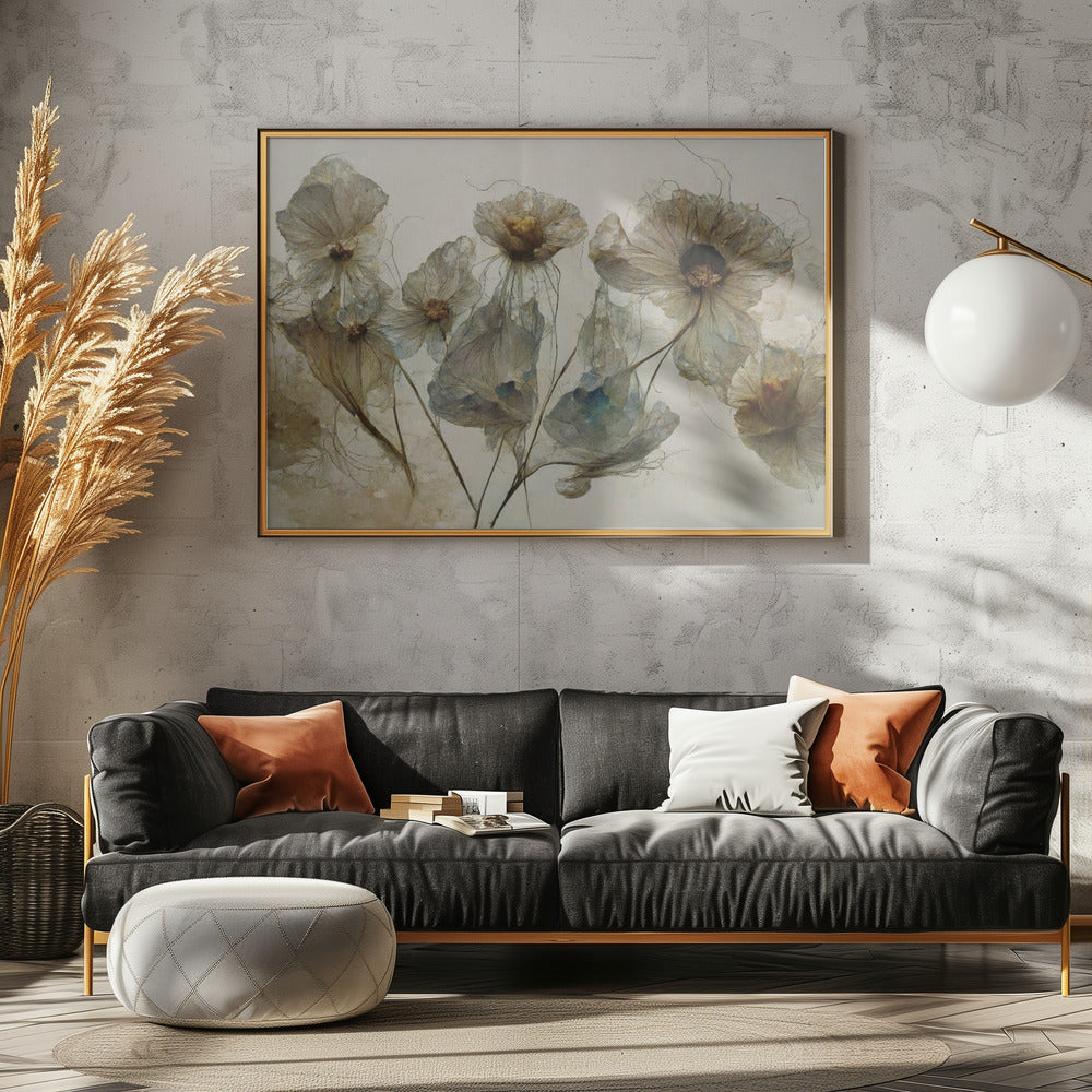 Fluisteringen van bloemblaadjes | Canvas