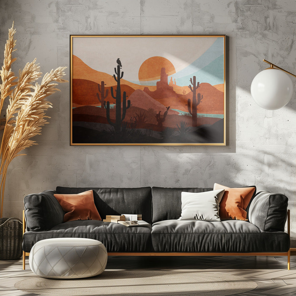 Woestijn Eenzaamheid | Canvas