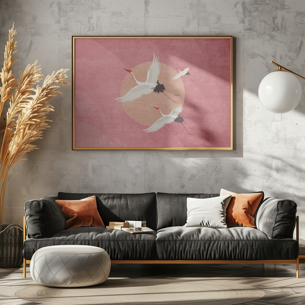 Crimson Sky Soar | Canvas
