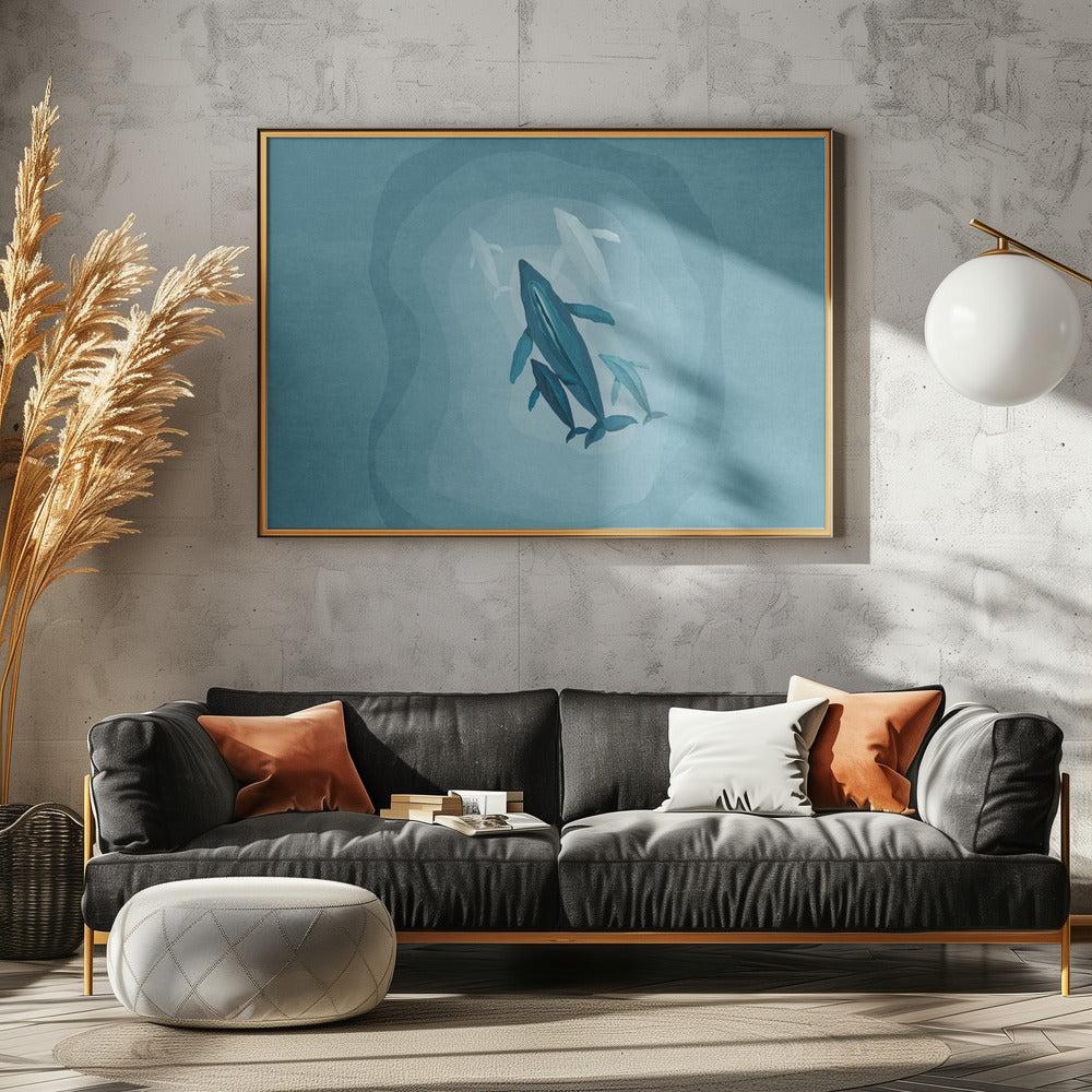 Gentle Giants zwemmen | Poster