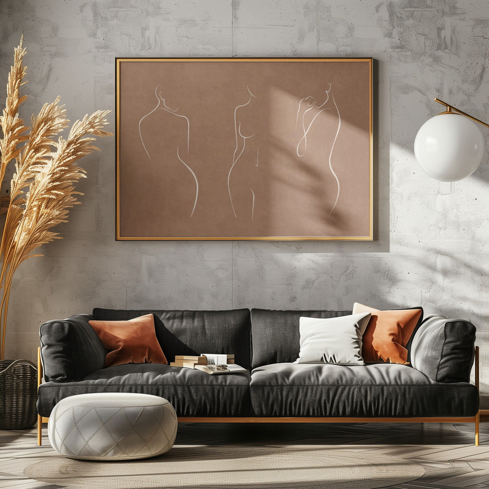 Elegante silhouetten | Canvas