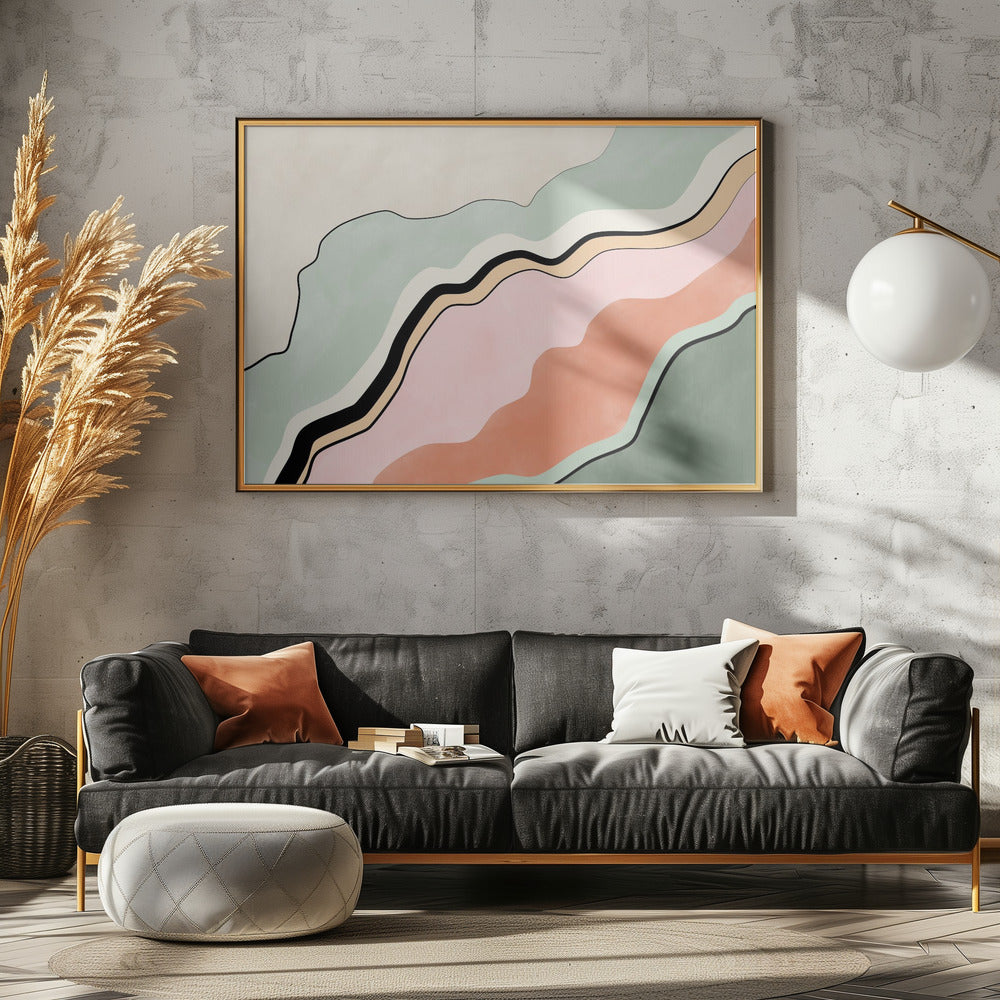 Vloeiende horizonten | Canvas
