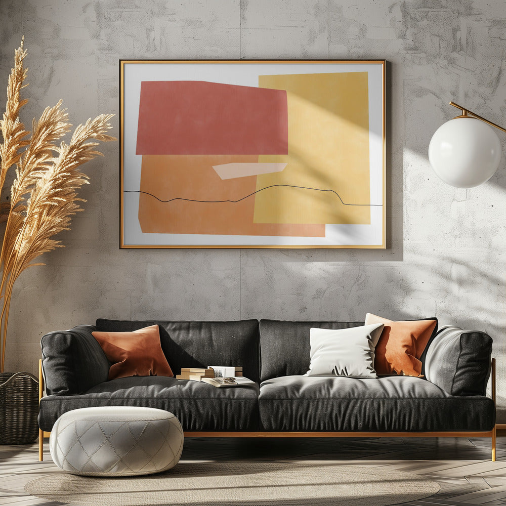 Abstracte Horizonten | Canvas