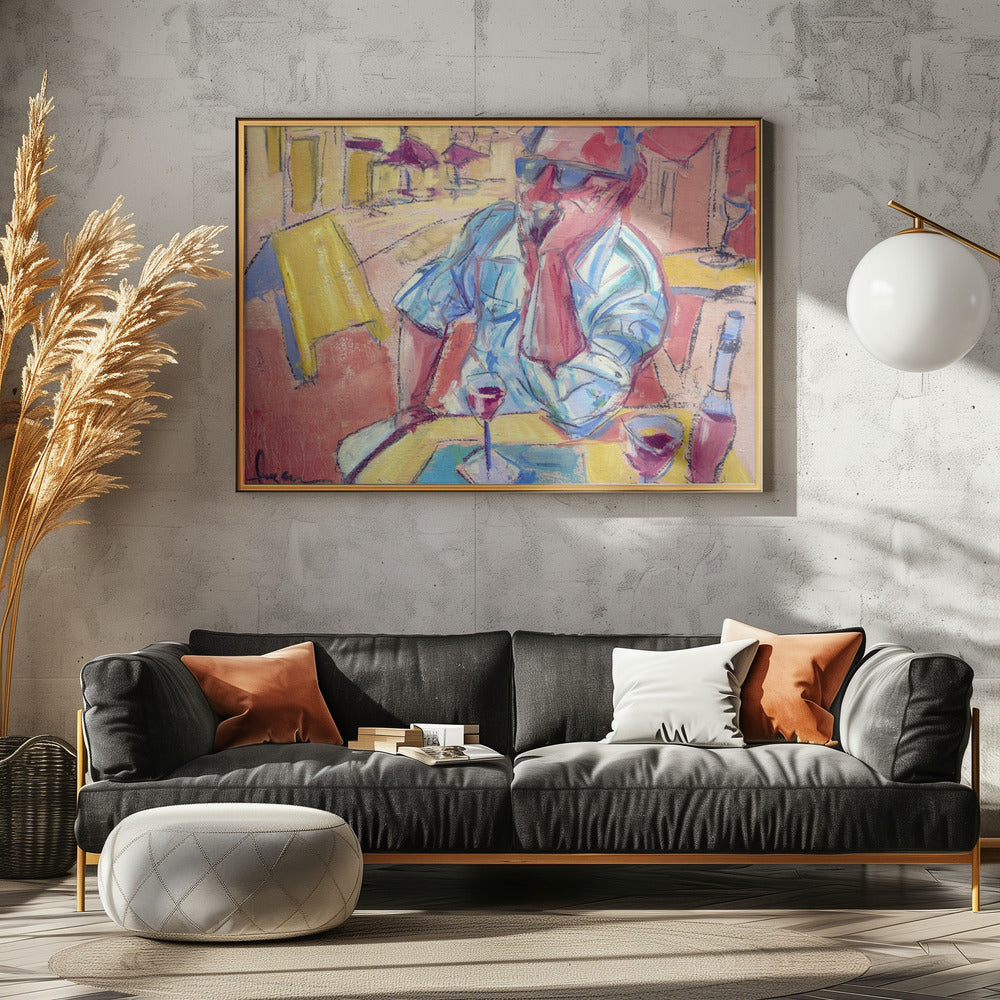Contemplatief Café Moment | Poster