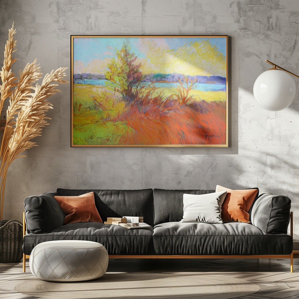 Door de natuur geïnspireerd landschap | Poster