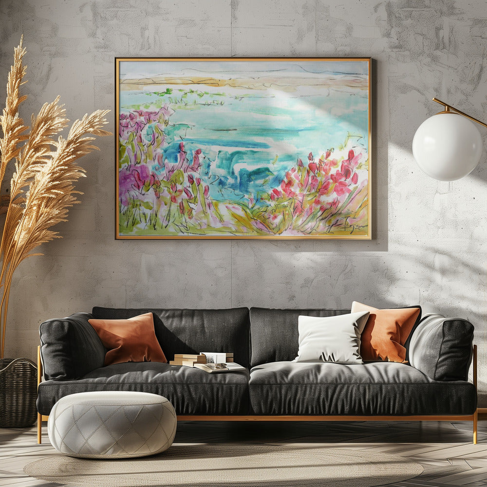 Vibrant Lakeside | Canvas
