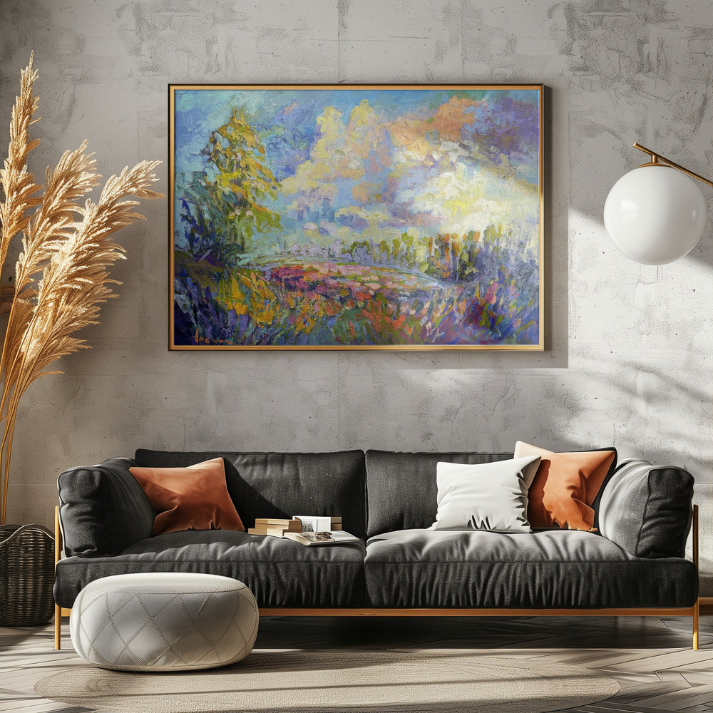 Lichtgevend landschap | Poster