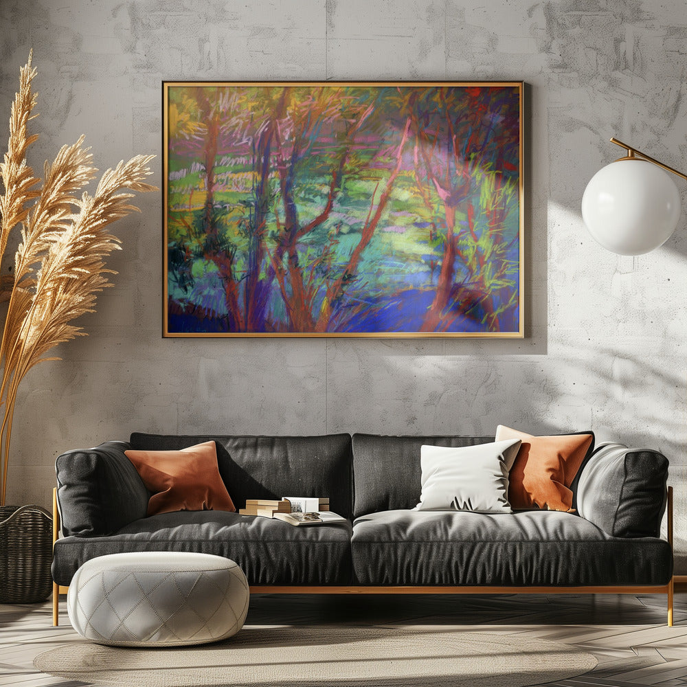 Vibrant Forest Flow | Canvas