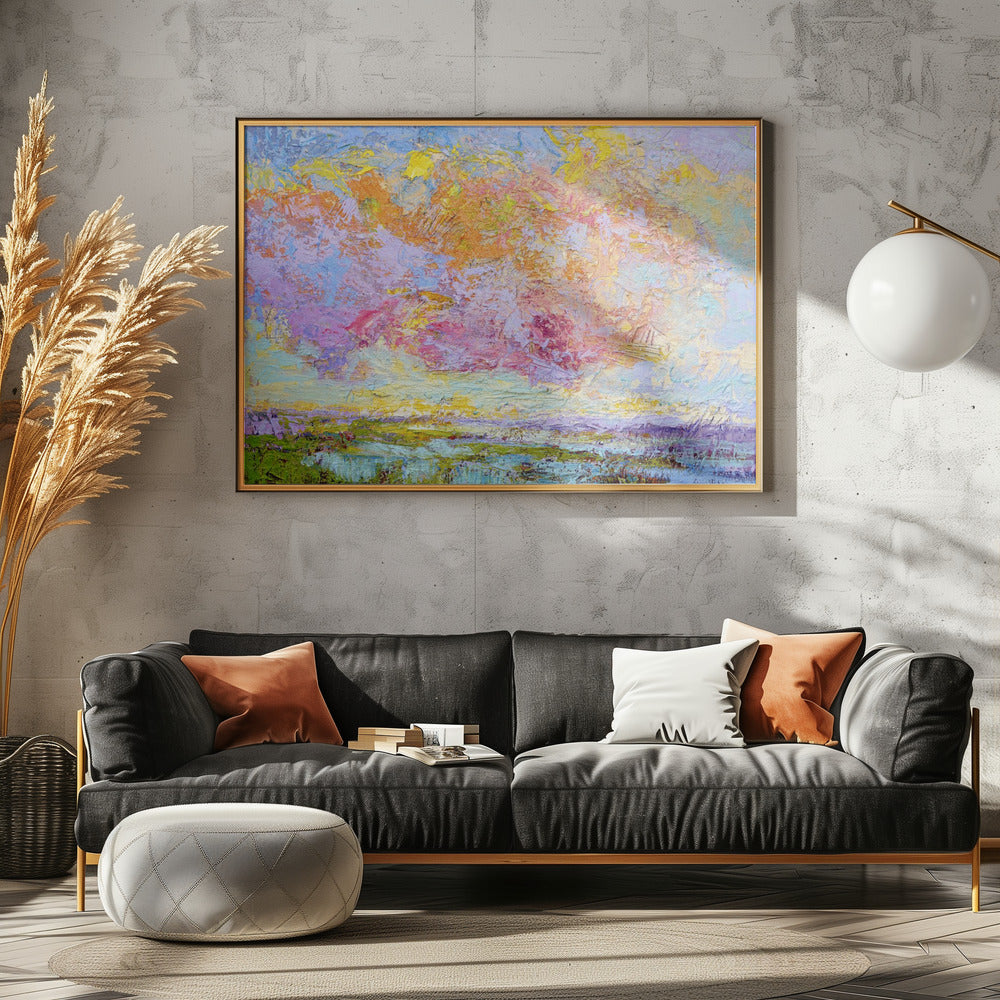 Abstracte kleurrijke luchten | Canvas