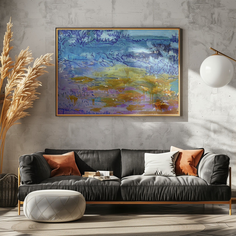 Expressionistisch kleurrijk abstract | Canvas