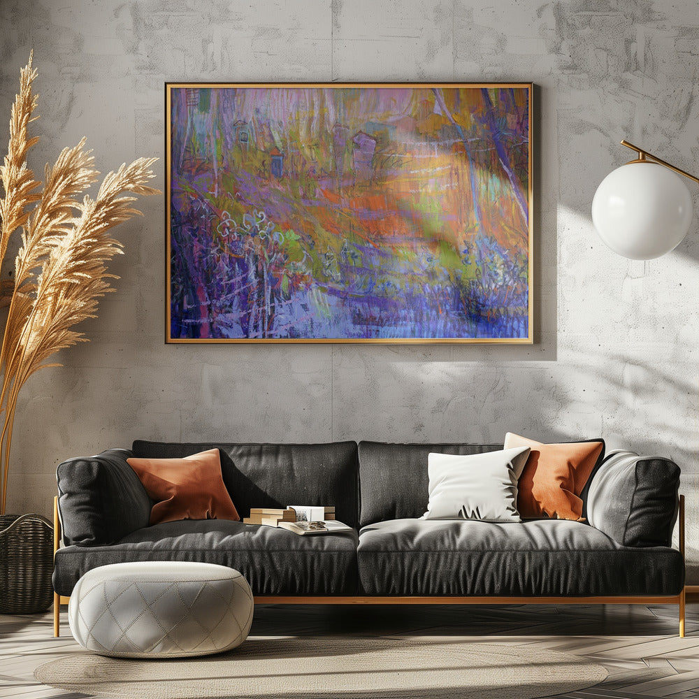 Nocturne in de geheime tuin | Poster