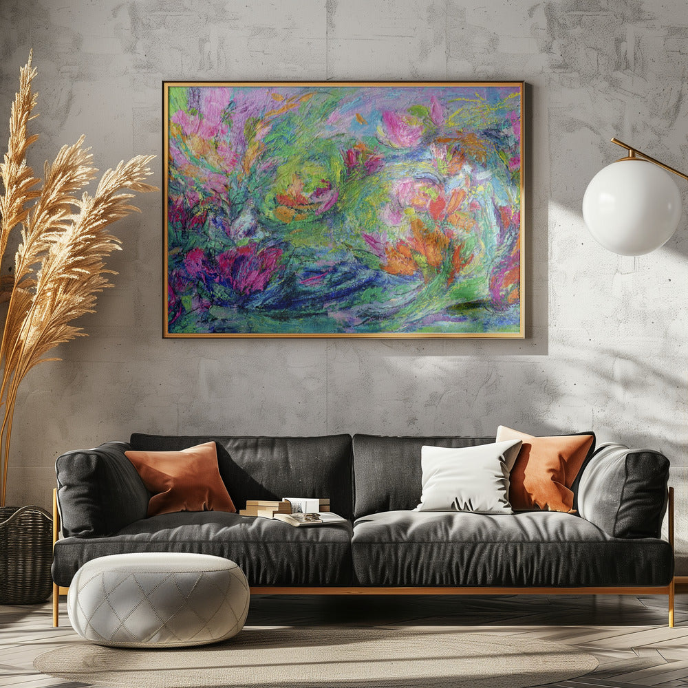 Levendig bloemenlandschap | Canvas