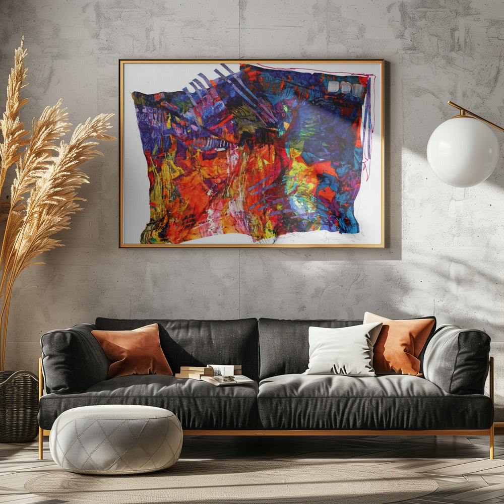 Kleurrijk wandtapijt | Canvas