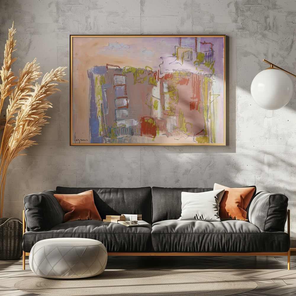 Stedelijk droomlandschap | Canvas