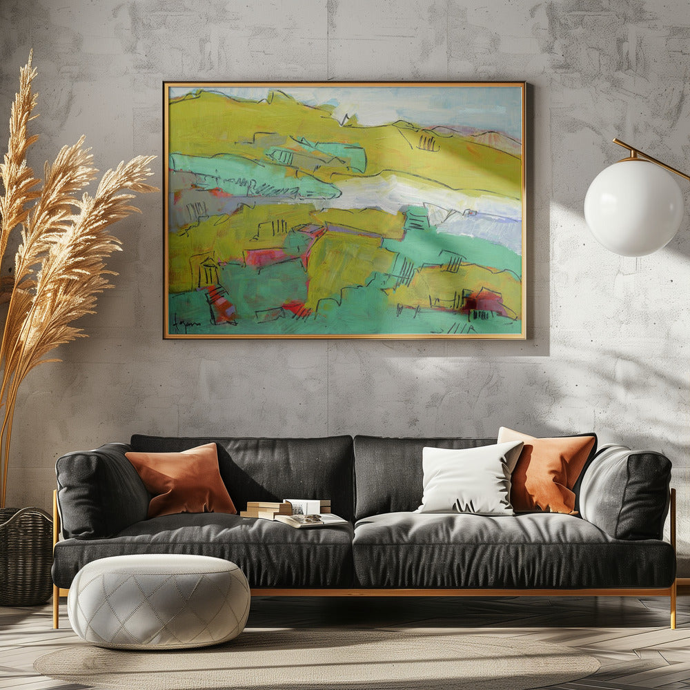 Levendige Heuvel | Canvas
