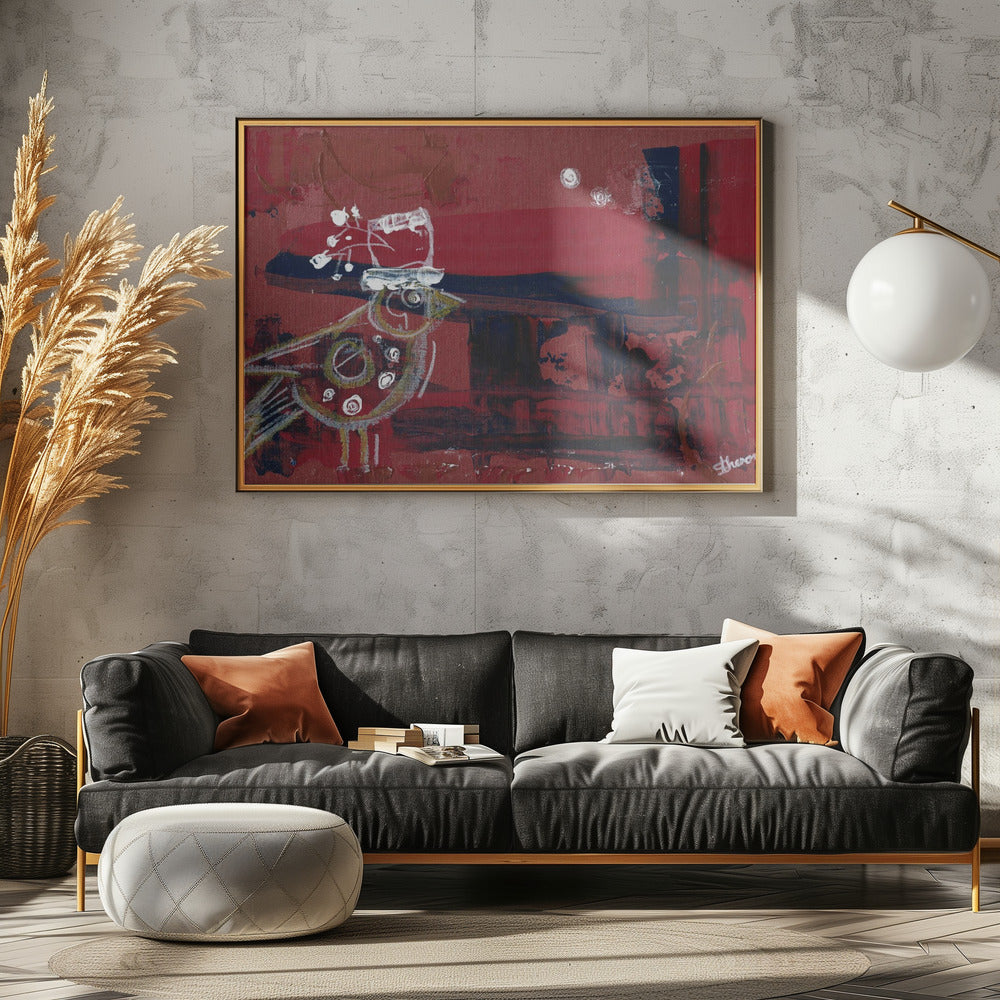 Solo Bird op een zoektocht | Canvas