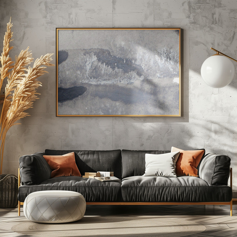 Monochrome golven | Canvas