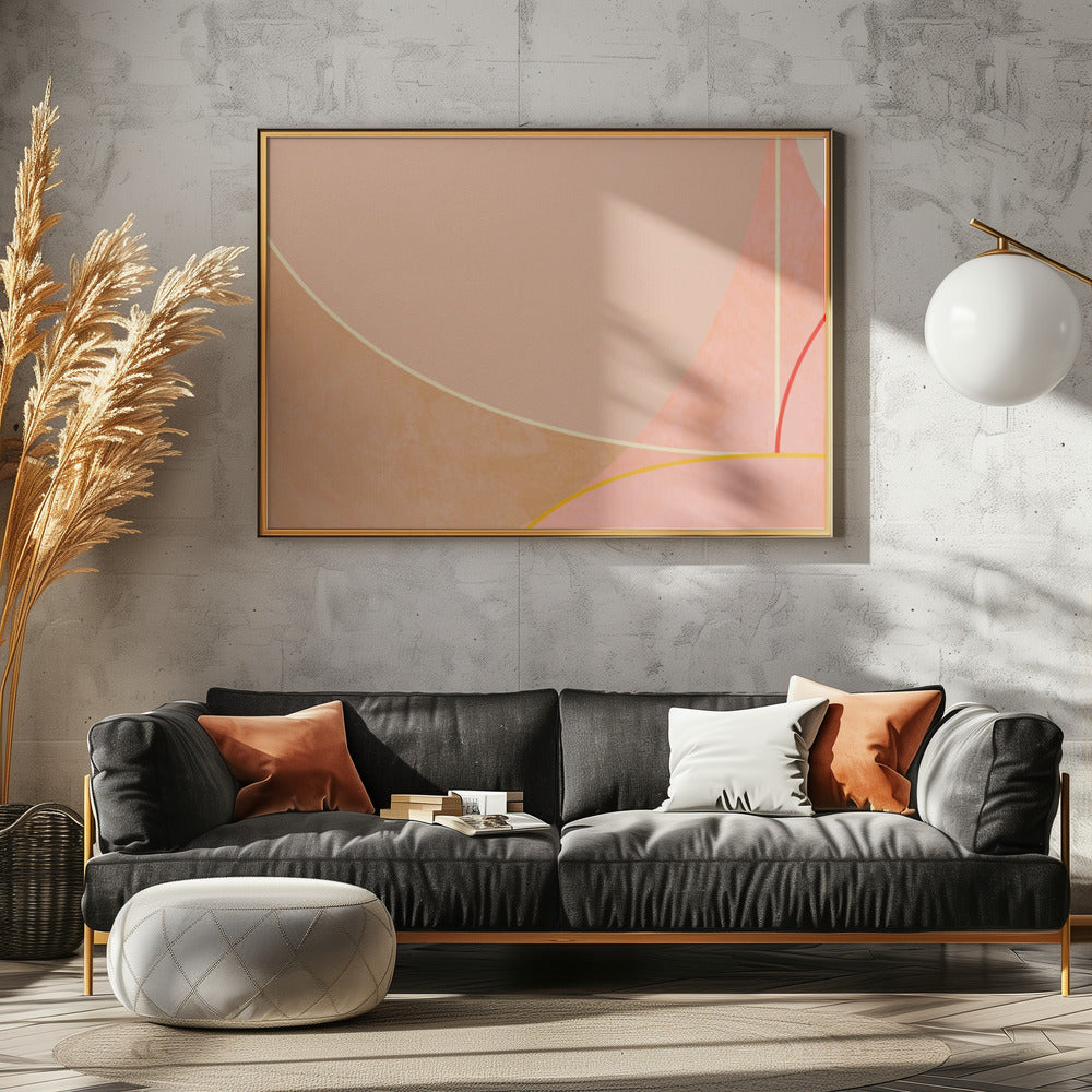 Mid Century Curry Geel Blush Lente | Canvas